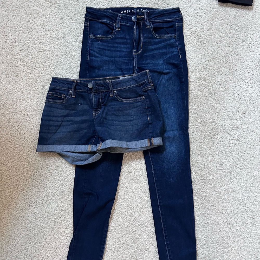american eagle shorts and jeans